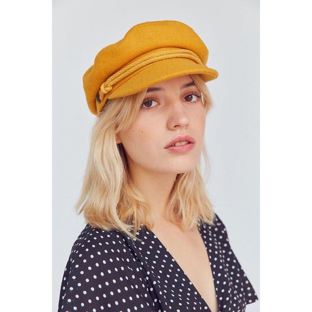 Brixton mustard yellow fisherman’s hat